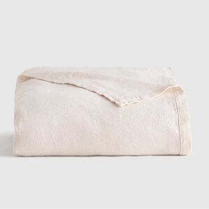 NWOT QUINCE Vintage Wash European Linen Bed Cover Full/Queen Oat 6275